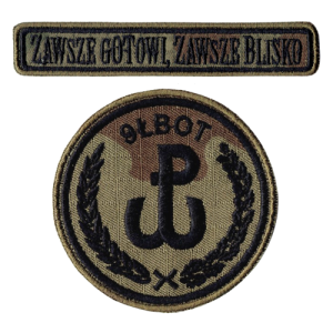 9ŁBOT ZGZB oznaka rozpoznawcza WOT naszywka wz2010 US-22 rzep nowy wzór