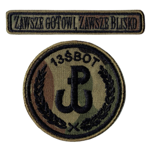 13ŚBOT ZGZB oznaka rozpoznawcza WOT naszywka wz2010 US-22 rzep nowy wzór
