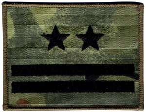 Dystynkcja SG na mundur SG-14 stopień podpułkownik naszywka na rzep