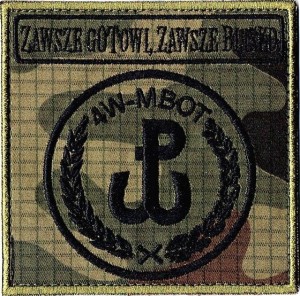 4W-MBOT obrona terytorialna oznaka rozpoznawcza WOT naszywka polowa 98x98mm