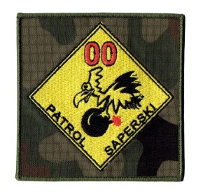 PATROL SAPERSKI "Dżordż" z dowolnym numerem naszywka na US-22/23 na rzep