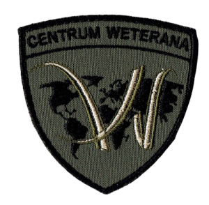 CENTRUM WETERANA oznaka naszywka polowa rzep