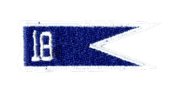 18 Siedlecki Batalion Dowodzenia proporczyk na beret 18 bdow naszywka