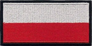 POLSKA flaga naszywka 100x50mm rzep