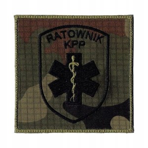 RATOWNIK KPP naszywka 9,4x9,4cm US-21 rzep