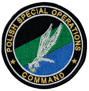 Polish Special Operations COMMAND naszywka wyjściowa rzep