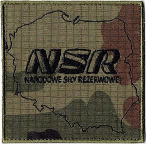 Narodowe Siły Rezerwowe naszywka polowa NSR wz2010 US-21 9,4 x 9,4 cm rzep