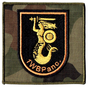 1 Warszawska Brygada Pancerna naszywka wyjściowa 1WBPanc. US-22 rzep