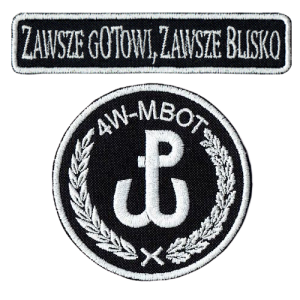 4W-MBOT obrona terytorialna oznaka rozpoznawcza WOT naszywka wyjściowa