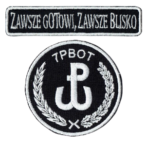 7PBOT obrona terytorialna oznaka rozpoznawcza WOT naszywka wyjściowa