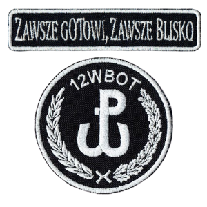 12WBOT obrona terytorialna oznaka rozpoznawcza WOT naszywka wyjściowa