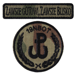 19NBOT obrona terytorialna oznaka rozpoznawcza WOT naszywka US-22 rzep