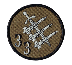 33 Dywizjon Rakietowy Obrony Powietrznej oznaka rozpoznawcza naszywka rzep