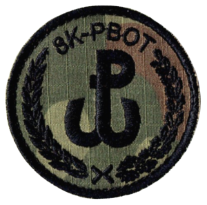 8 Kujawsko-Pomorska Brygada OT oznaka 8K-PBOT naszywka polowa WOT US-22 rzep