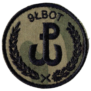 9 Łódzka Brygada OT oznaka 9ŁBOT naszywka polowa WOT US-22 rzep