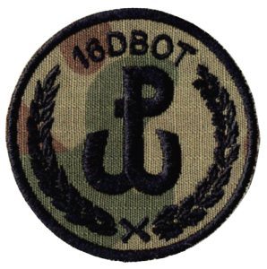 16 Dolnośląska Brygada OT oznaka 16DBOT naszywka polowa WOT US-22 rzep