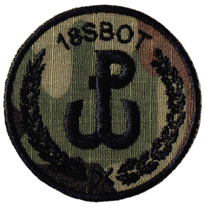 18 Stołeczna Brygada OT oznaka 18SBOT naszywka polowa WOT US-22 rzep