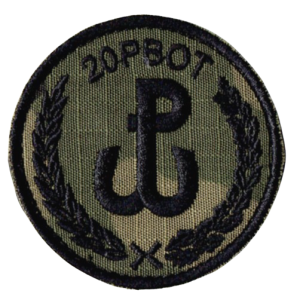 20 Przemyska Brygada OT oznaka 20PBOT naszywka polowa WOT US-22 rzep
