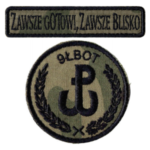 9ŁBOT obrona terytorialna oznaka rozpoznawcza WOT naszywki US-22 rzep