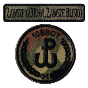 10ŚBOT obrona terytorialna oznaka rozpoznawcza WOT naszywki US-22 rzep