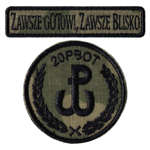 20PBOT obrona terytorialna oznaka rozpoznawcza WOT naszywki US-22 rzep