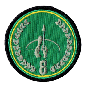 8 Koszaliński Pułk Przeciwlotniczy oznaka rozpoznawcza naszywka wyjściowa