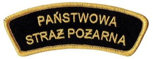 Państwowa Straż Pożarna łuczek PSP naszywka naramienna
