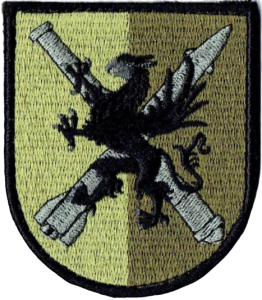 Dywizjon Przeciwlotniczy 12BZ oznaka rozpoznawcza polowa naszywka rzep