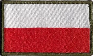 Flaga Polska naszywka z flagą Polski 8,5 x 5 cm rzep