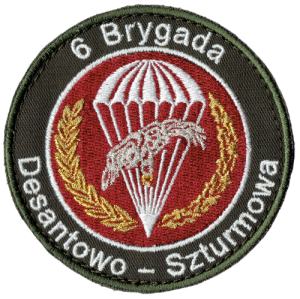 6 Brygada Powietrznodesantowa oznaka rozpoznawcza 6 BPD naszywka na rzep