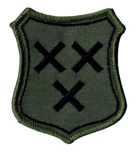 1 BRABANCKI BATALION CZOŁGÓW 34 BKPanc. oznaka  polowa naszywka rzep