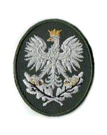 Orzełek na czapkę leśnika do munduru codziennego