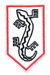 Organizacja Wojskowa ZWIĄZEK JASZCZURCZY OW ZJ NSZ-ZJ naszywka biała