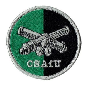 Centrum Szkolenia Artylerii i Uzbrojenia oznaka rozpoznawcza CSAiU naszywka
