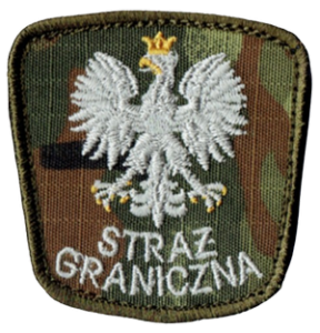 STRAŻ GRANICZNA Orzełek SG naszywka SG-14 na czapkę