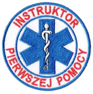 INSTRUKTOR PIERWSZEJ POMOCY Ratownictwo Medyczne naszywka 80mm rzep