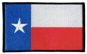 Flaga Teksasu TEKSAS naszywka 125x75 mm rzep