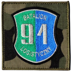 91 Batalion Logistyczny wz2010 US-22 naszywka 91blog 94x94 cm haft rzep