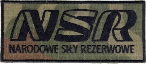 Narodowe Siły Rezerwowe NSR naszywka wz2010 US-22 rzep
