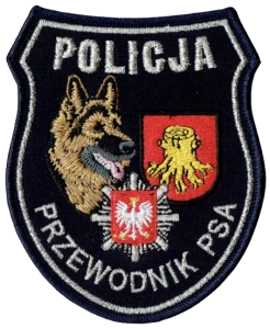 POLICJA Przewodnik Psa oznaka tarcza policyjna naszywka haftowana na rzep