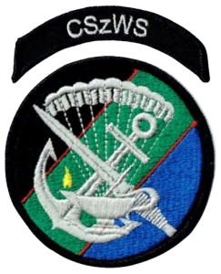 CENTRUM SZKOLENIA WOJSK SPECJALNYCH oznaka wyjściowa CSWS naszywka rzep