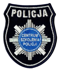 POLICJA Centrum Szkolenia Policji oznaka tarcza naramienna naszywka rzep