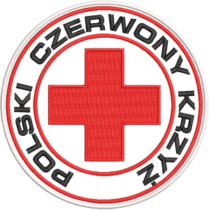 PCK Polski Czerwony Krzyż naszywka 190 mm haft