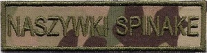 NAME PATCH Nazwisko Imiennik na mundur multicam naszywka haftowana rzep