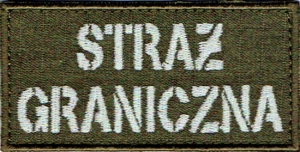 STRAŻ GRANICZNA naszywka SG khaki rzep