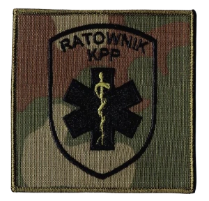 RATOWNIK KPP naszywka 9,4x9,4cm US-22 haft rzep