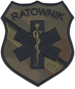 RATOWNIK tarcza naramienna naszywka wz93 haft rzep