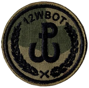 12WBOT oznaka rozpoznawcza polowa WOT naszywka wz2010 US-22 rzep nowy wzór