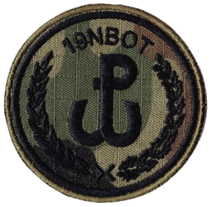 19NBOT oznaka rozpoznawcza polowa WOT naszywka wz2010 US-22 rzep nowy wzór