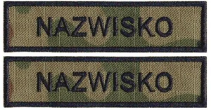 IMIENNIK nazwisko na mundur wojskowy 123UP/MON wz2010 US-22 na rzep 2 szt.